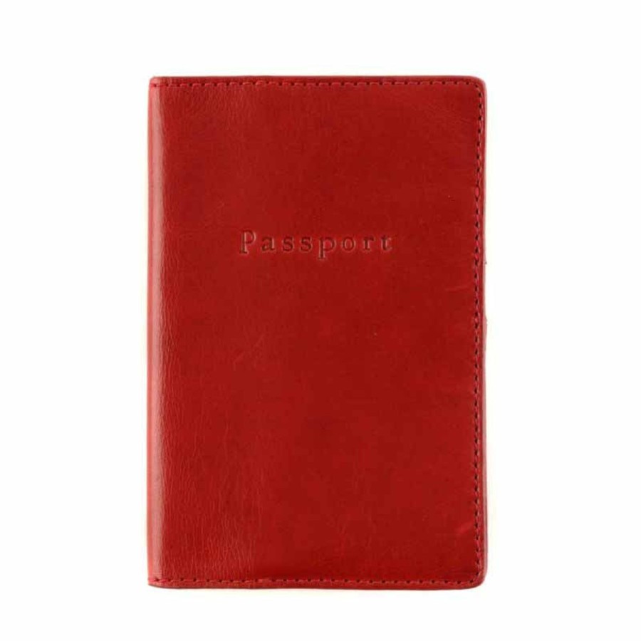 Moore & Giles Passport Wallet In Cherry | Leather Goods