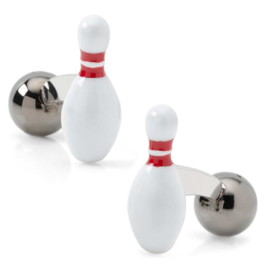 Cufflinks, Inc. 3D Bowling Pin & Ball Cufflinks | Classic Cufflinks