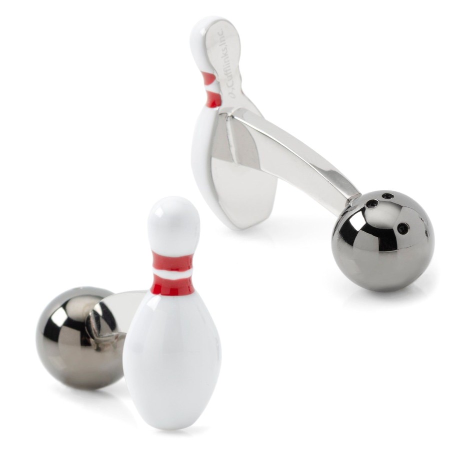 Cufflinks, Inc. 3D Bowling Pin & Ball Cufflinks | Classic Cufflinks