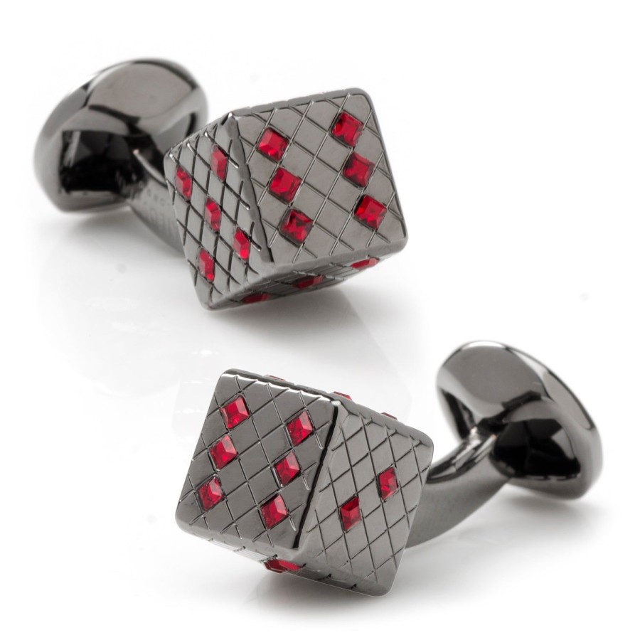 Tateossian Swarovski Dice Cufflinks | Classic Cufflinks