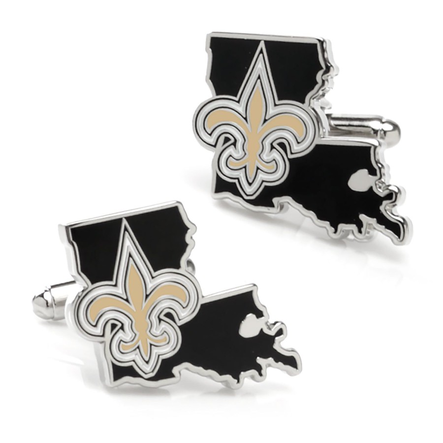 NFL New Orleans Saints State Shaped Cufflinks | Sports Cufflinks