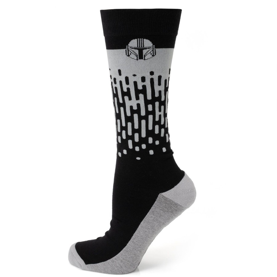 Star Wars Mandalorian Hidden Message Grey Men'S Socks | Socks