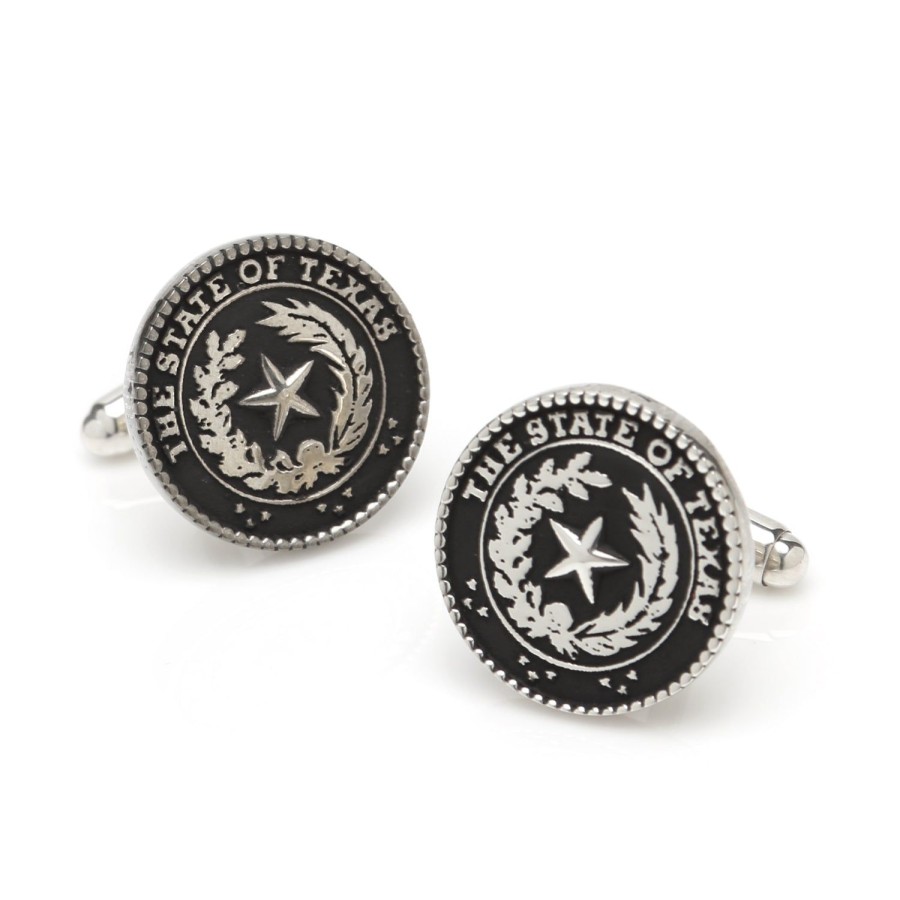 Max Lang Sterling Texas State Seal Cufflinks | Classic Cufflinks