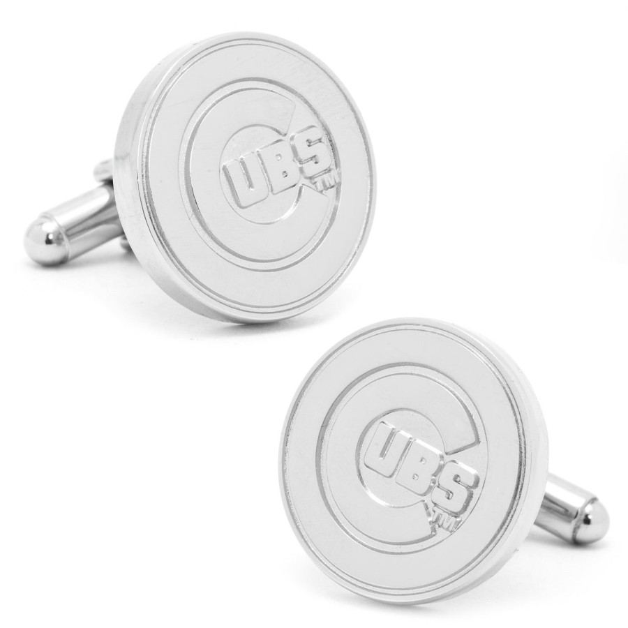 MLB Silver Edition Cubs Cufflinks | Sports Cufflinks