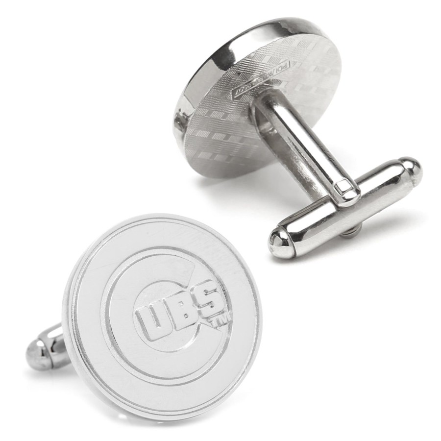 MLB Silver Edition Cubs Cufflinks | Sports Cufflinks