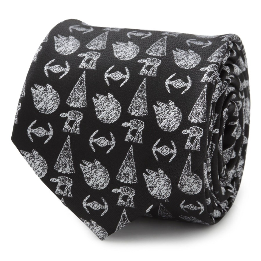 Star Wars Star Wars Battle Black Men'S Tie | Star Wars Ties