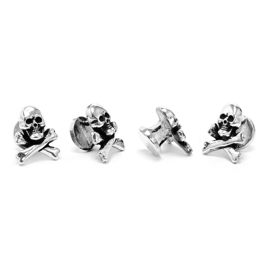 Max Lang Skull And Crossbones Tuxedo Studs | Stud Sets