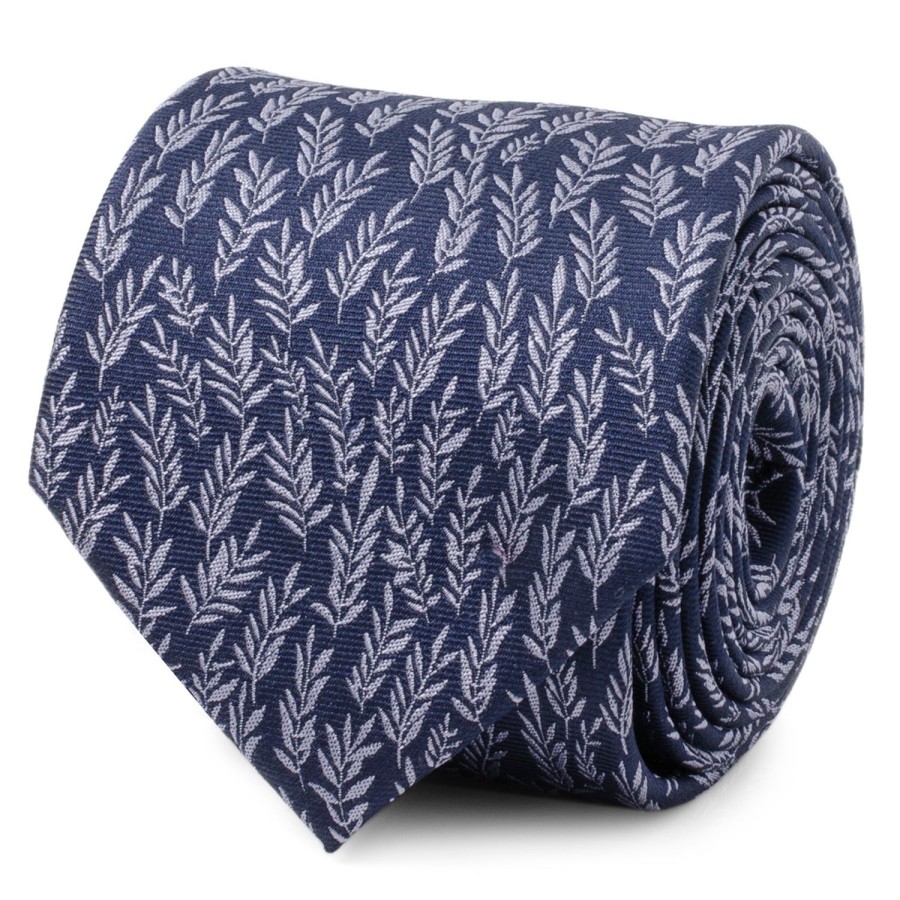 Ox and Bull Trading Co. Blue Leaf Men'S Tie | Classic Ties