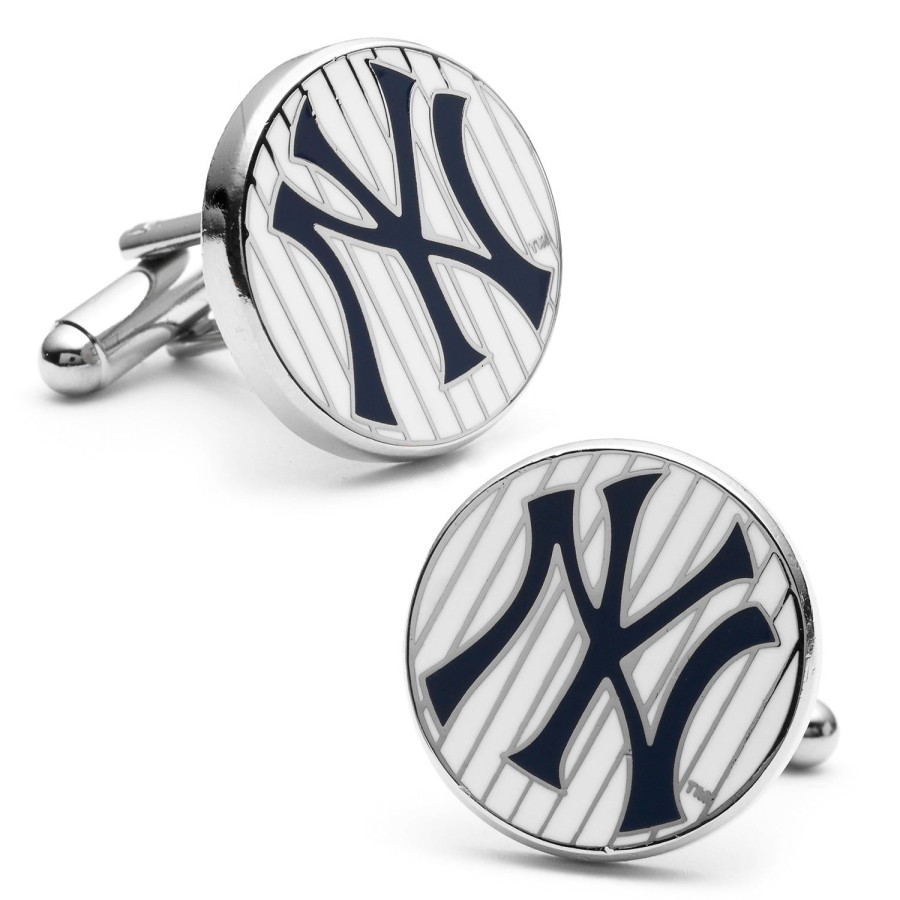 MLB New York Yankees Pinstripe Cufflinks | Sports Cufflinks