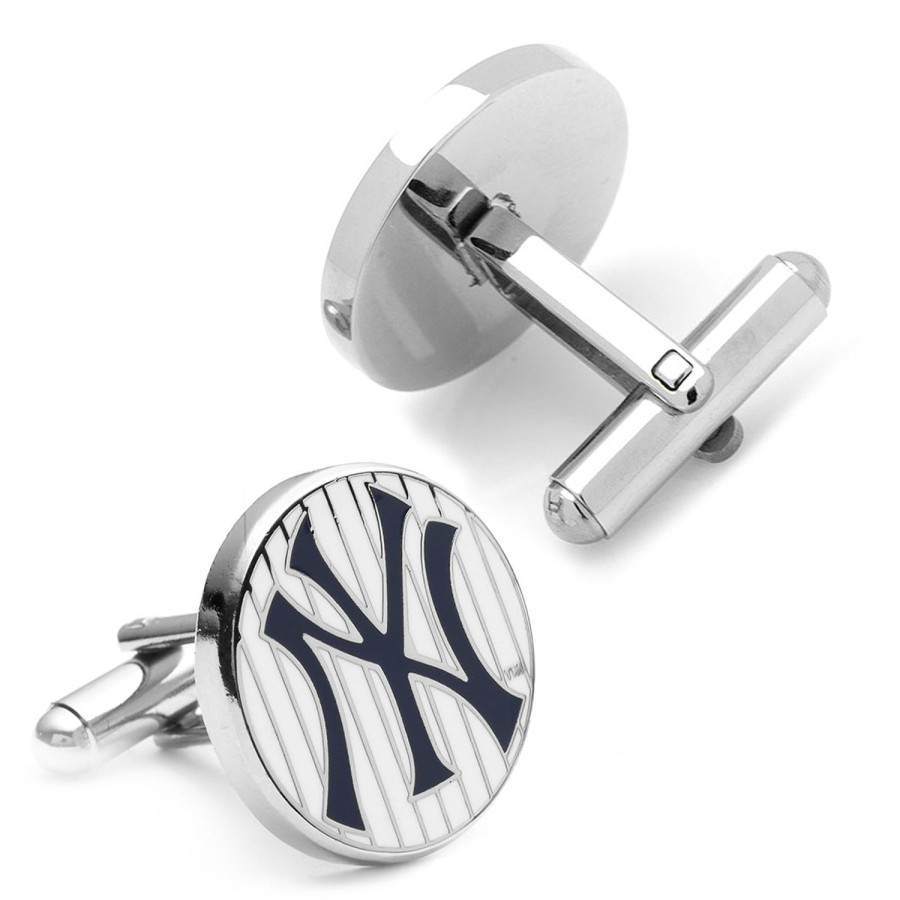 MLB New York Yankees Pinstripe Cufflinks | Sports Cufflinks