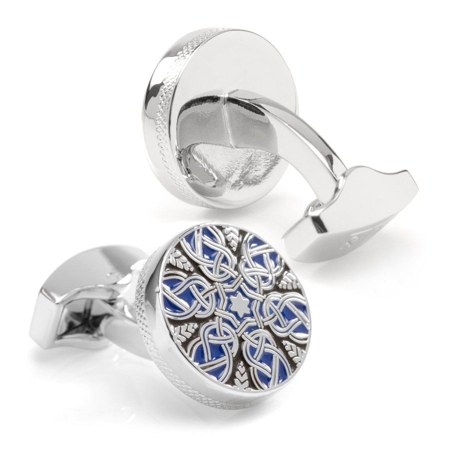 Tateossian Star Weave Enamel Cufflinks | Classic Cufflinks