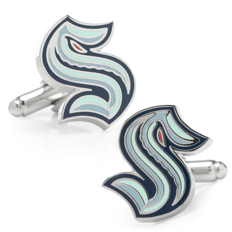 NHL Seattle Kraken Cufflinks | Sports Cufflinks