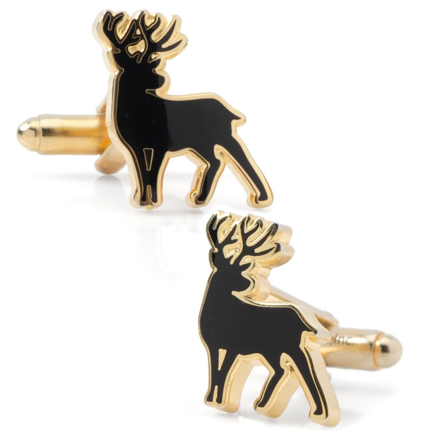 Cufflinks, Inc. Stag Deer Gold Cufflinks | Classic Cufflinks