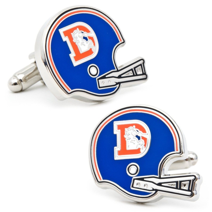 NFL Retro Denver Broncos Helmet Cufflinks | Sports Cufflinks