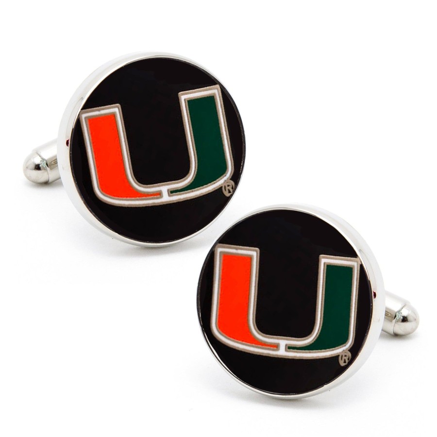 NCAA Miami Hurricanes Cufflinks | Sports Cufflinks