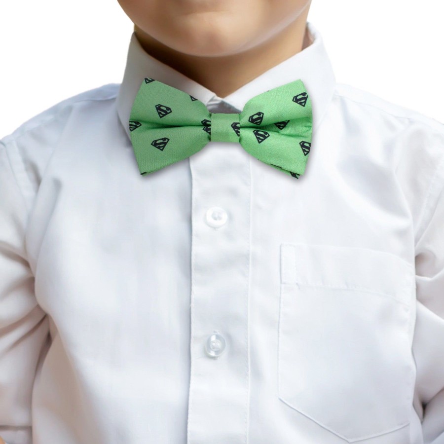 DC Comics Superman Green Big Boys' Silk Bow Tie | Dc Comics Ties