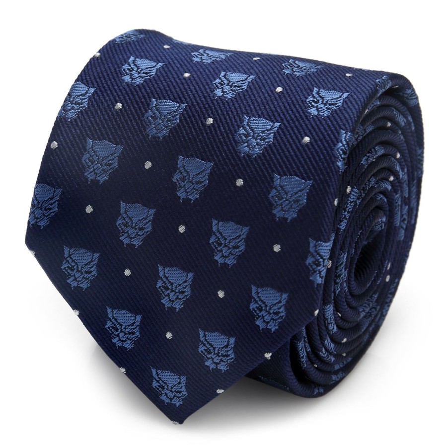 Marvel Black Panther Blue Dot Tie | Marvel Ties