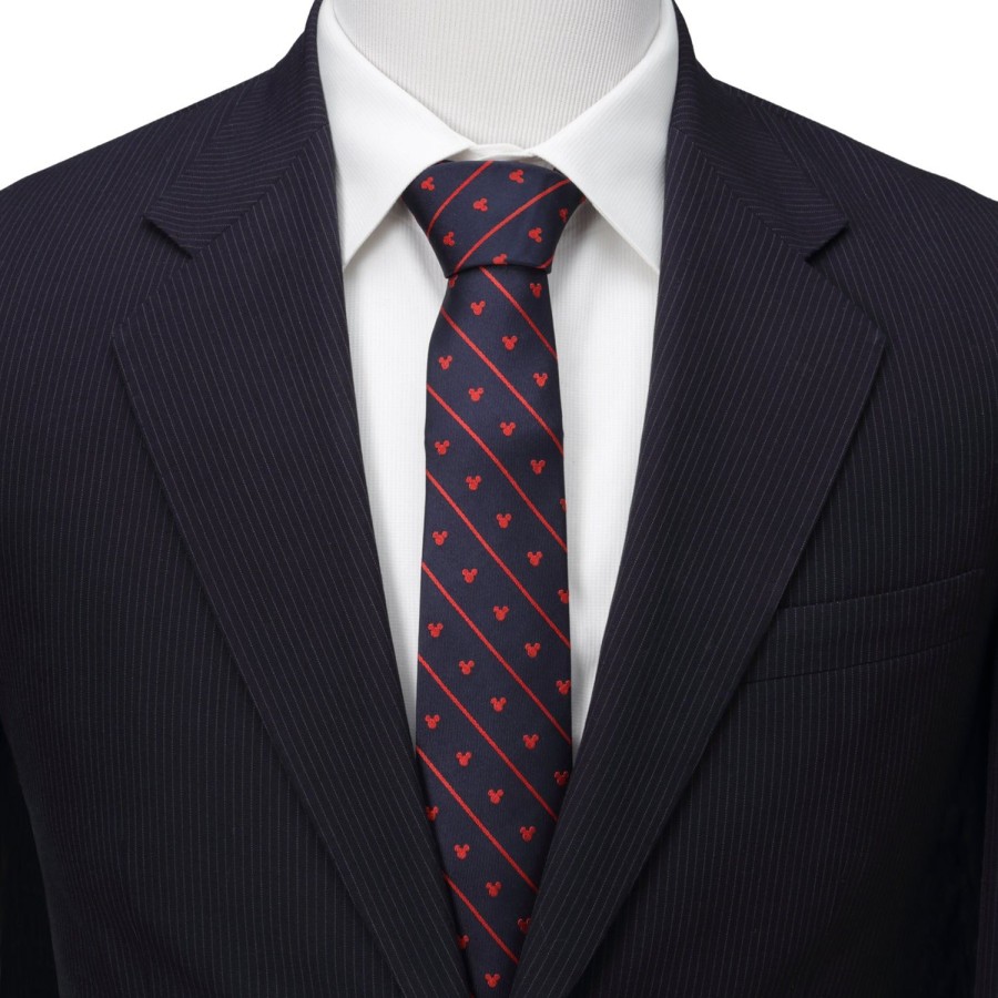 Disney Mickey Mouse Navy Pinstripe Tie | Disney Ties