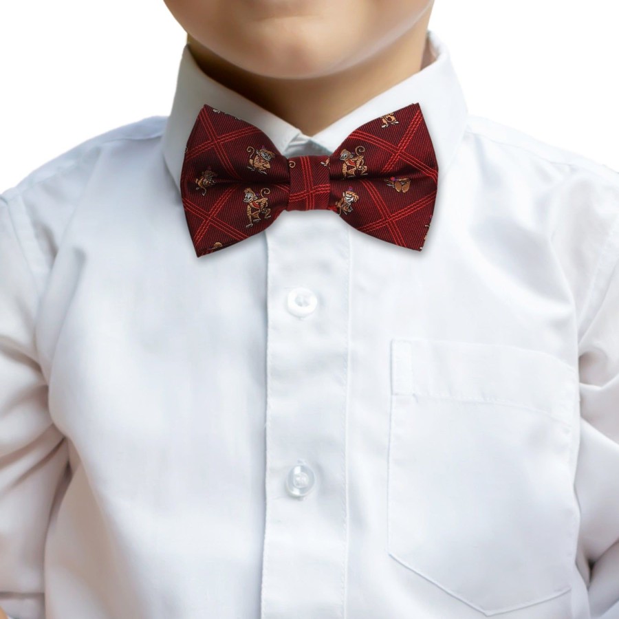 Disney Abu Scattered Red Big Boy'S Bow Tie | Disney Ties