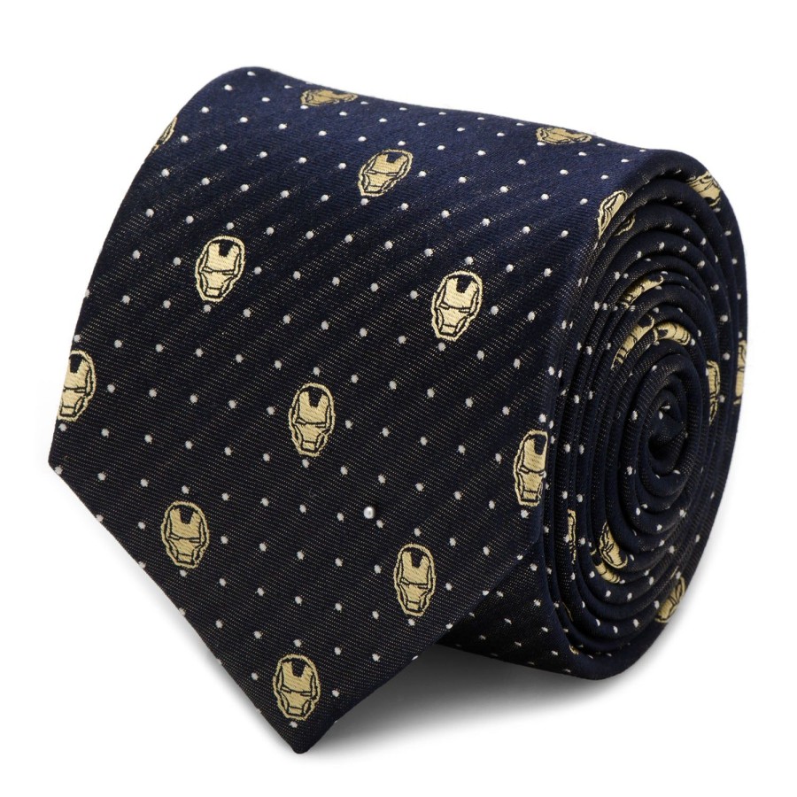 Marvel Iron Man Gray Dot Tie | Marvel Ties