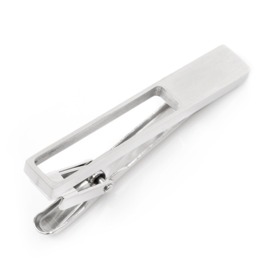 Ox and Bull Trading Co. Die Cut Metal Stainless Steel Tie Clip | Classic Tie Bars