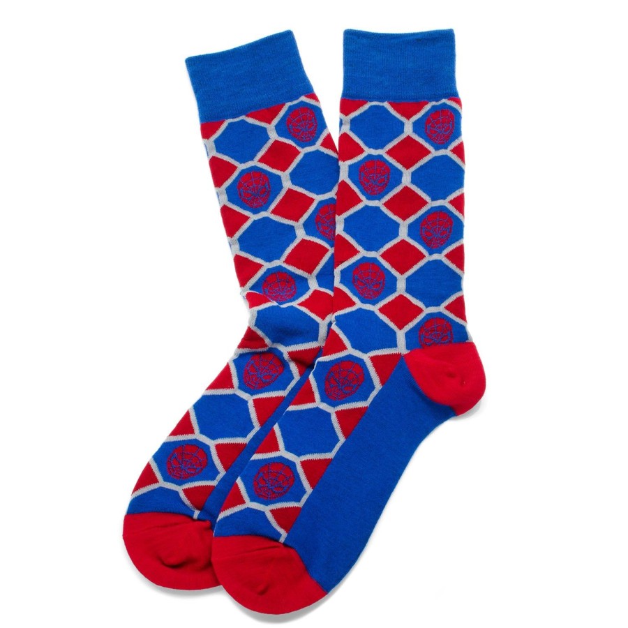 Marvel Spider-Man Blue Checker Socks | Socks