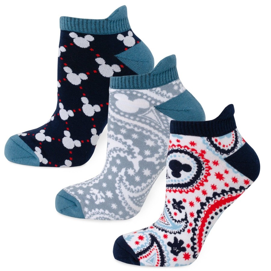 Disney Mickey Silhouette 3 Pack Ankle Sock Set | Socks