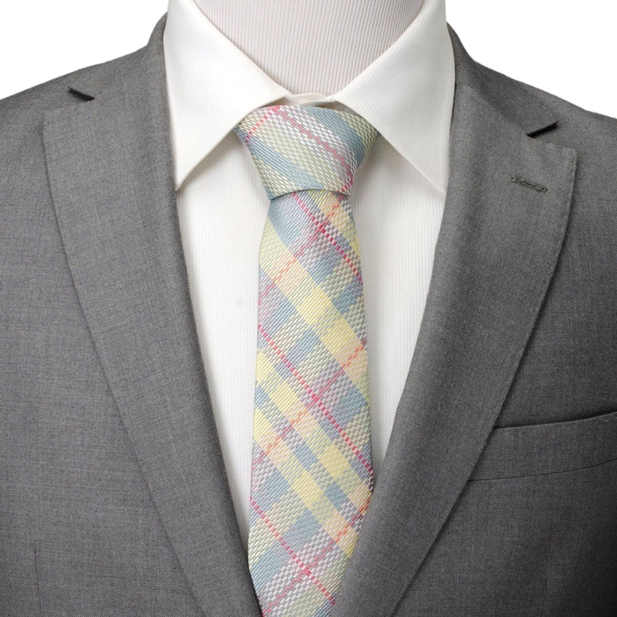 Cufflinks, Inc. Pastel Plaid Men'S Tie | Classic Ties