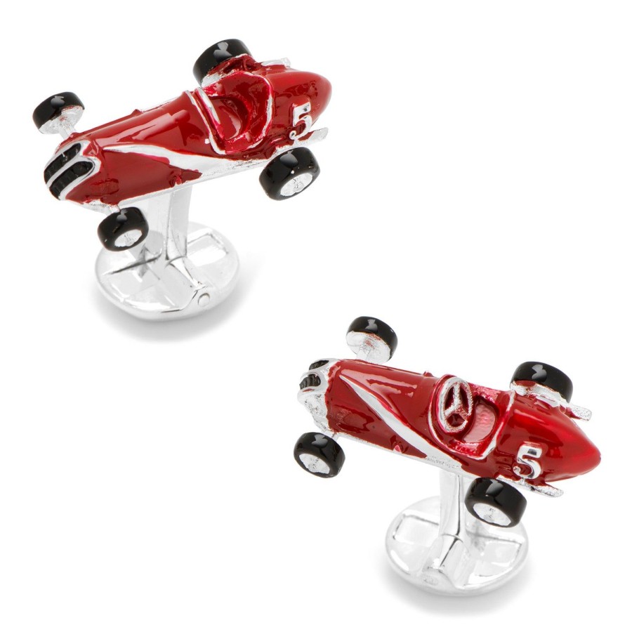 Ox and Bull Trading Co. 3D Vintage Race Car Cufflinks | Classic Cufflinks