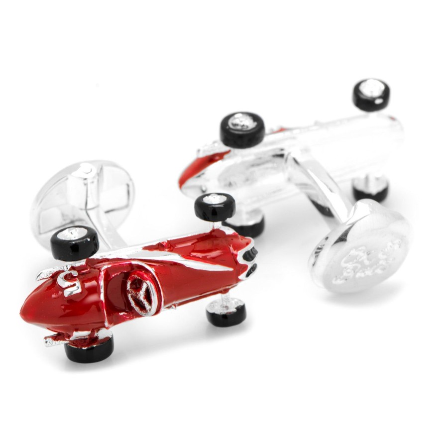 Ox and Bull Trading Co. 3D Vintage Race Car Cufflinks | Classic Cufflinks