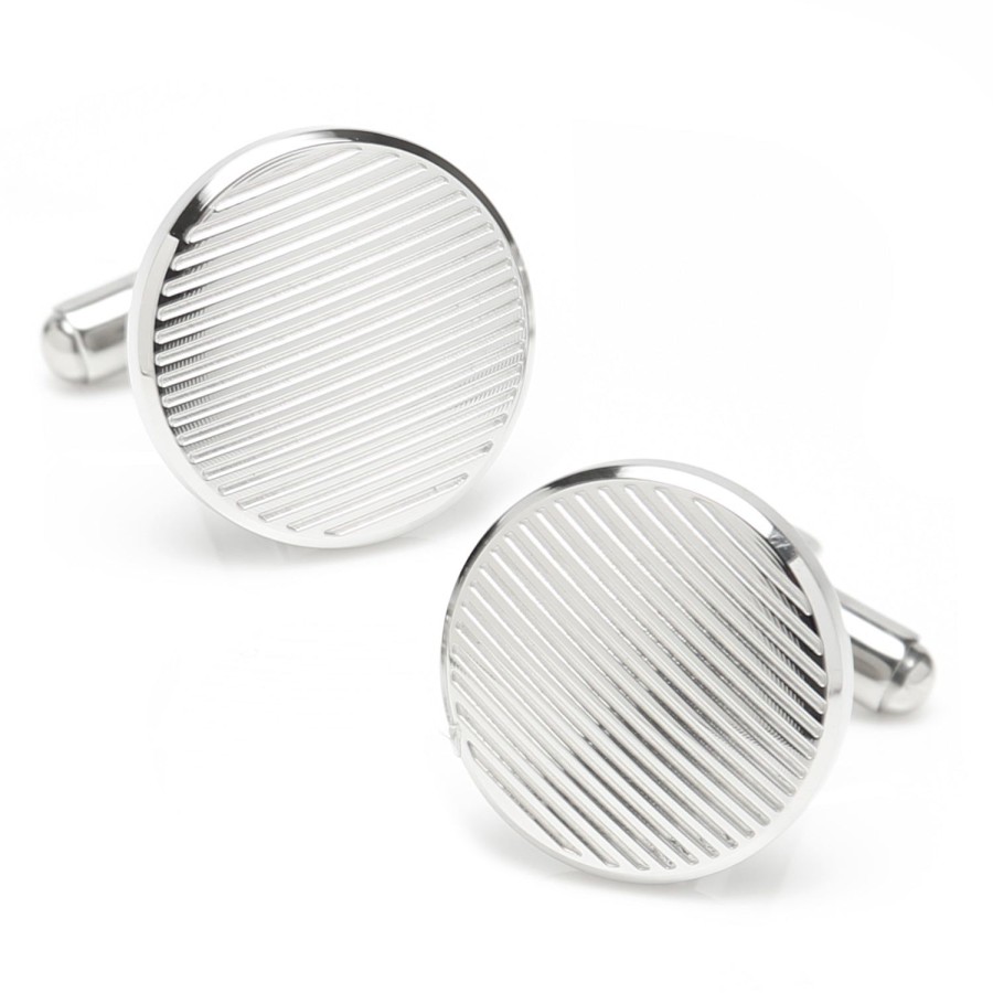 Ox and Bull Trading Co. Line Stainless Steel Cufflinks | Classic Cufflinks