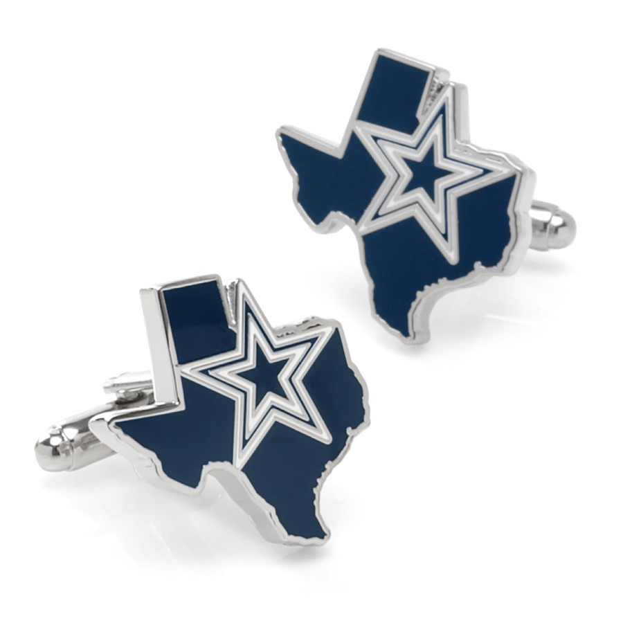 NFL Dallas Cowboys State Shaped Cufflinks | Sports Cufflinks