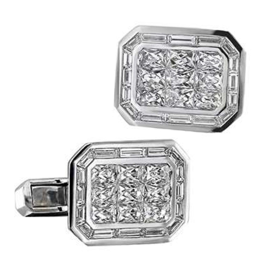 Jacob & Co. Diamond Cufflinks With French Cut Diamond | Classic Cufflinks