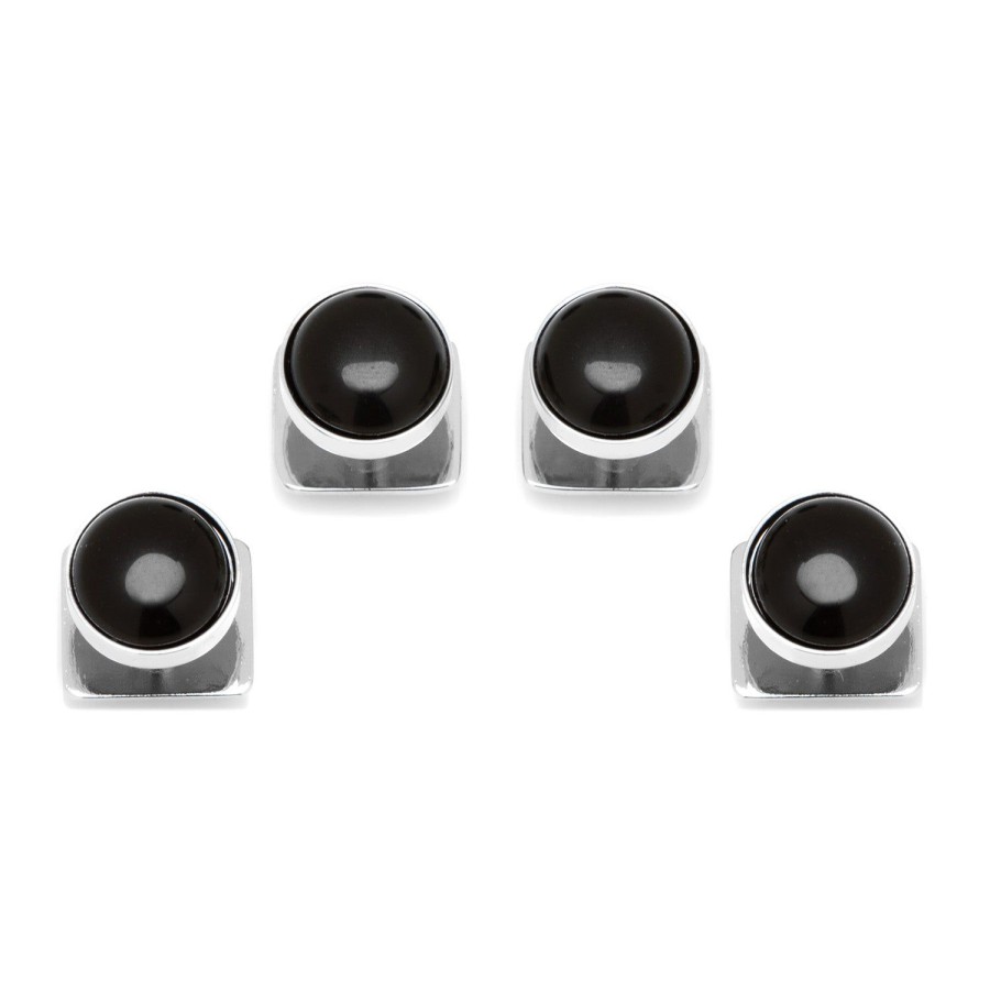 Ox and Bull Trading Co. Silver And Onyx Studs | Stud Sets