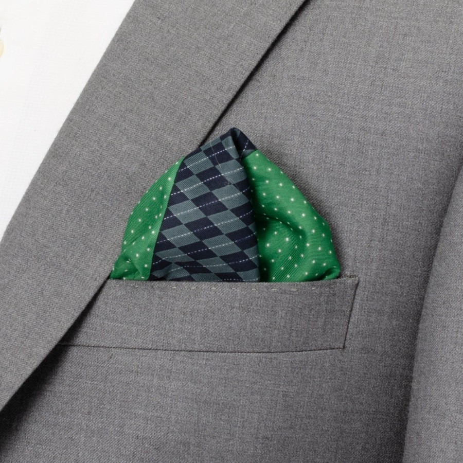 Cufflinks, Inc. Argyle Dot Multi Pocket Square | Pocket Squares