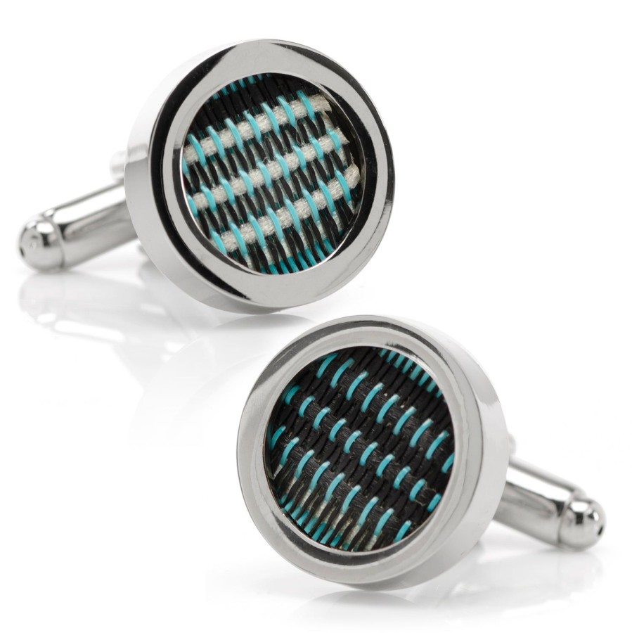 Steven Shaver Design Classic Chevy Car Fabric Cufflinks | Classic Cufflinks