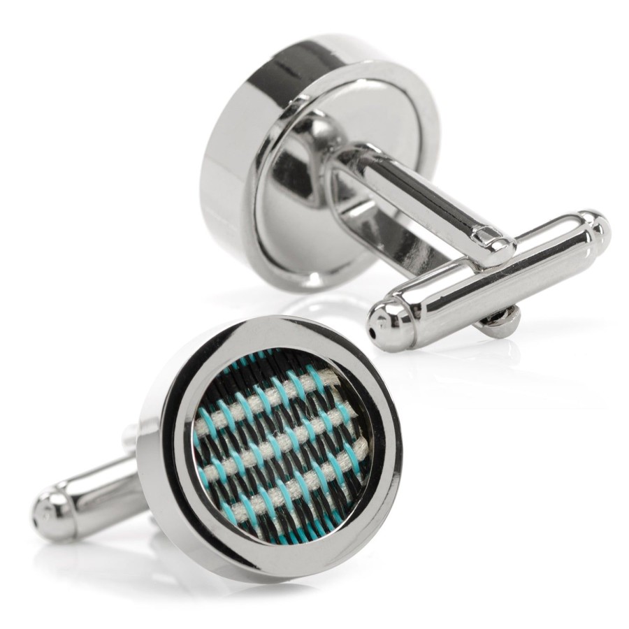 Steven Shaver Design Classic Chevy Car Fabric Cufflinks | Classic Cufflinks