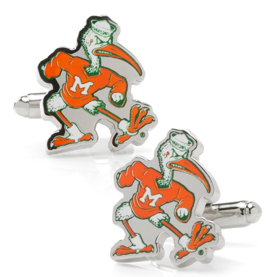 NCAA Vintage University Of Miami Hurricanes Cufflinks | Sports Cufflinks