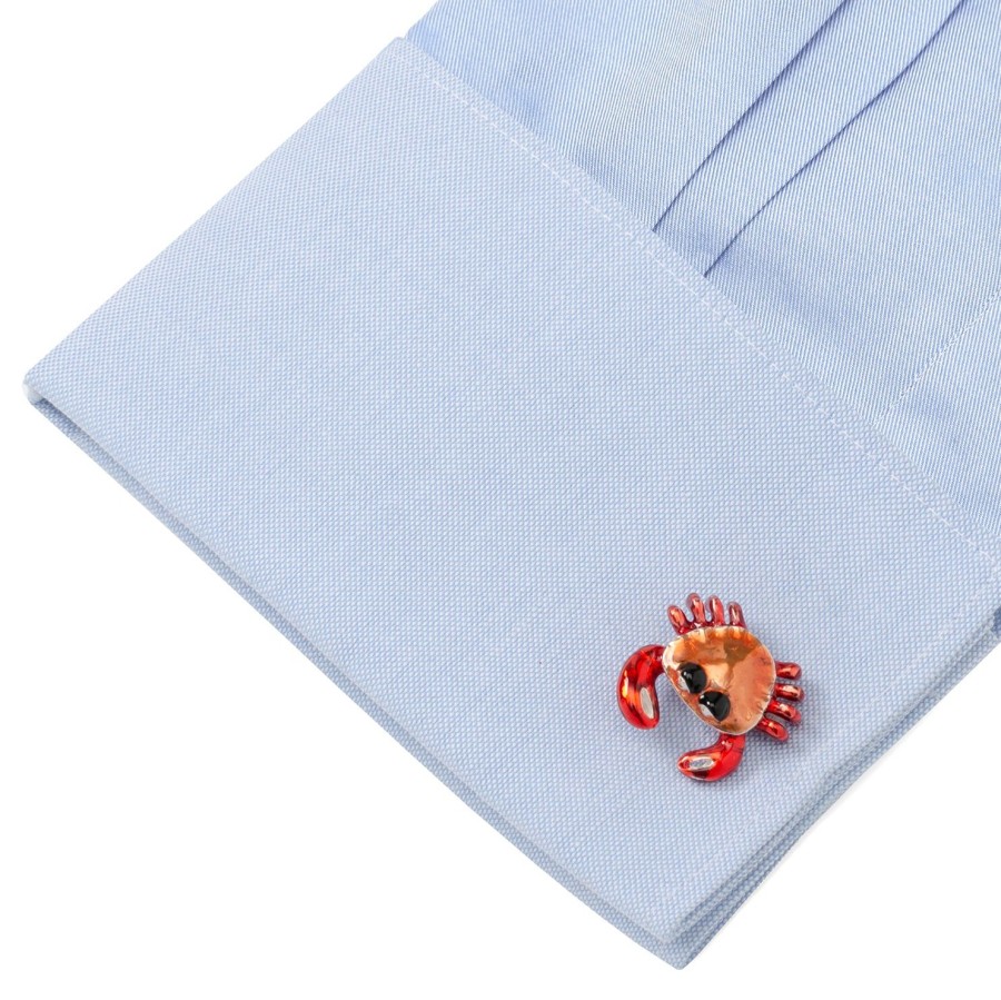 Deakin & Francis Sterling Silver Crab Cufflinks | Classic Cufflinks