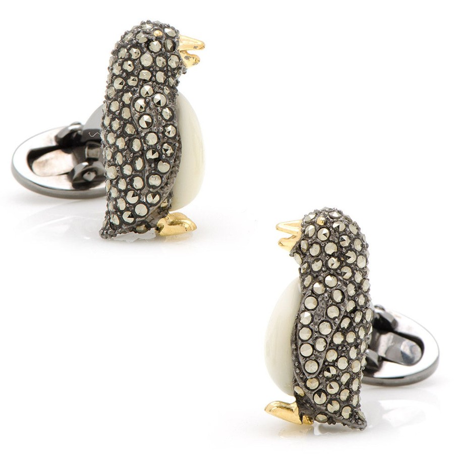 Jan Leslie Gemstone Penguin Cufflinks | Classic Cufflinks