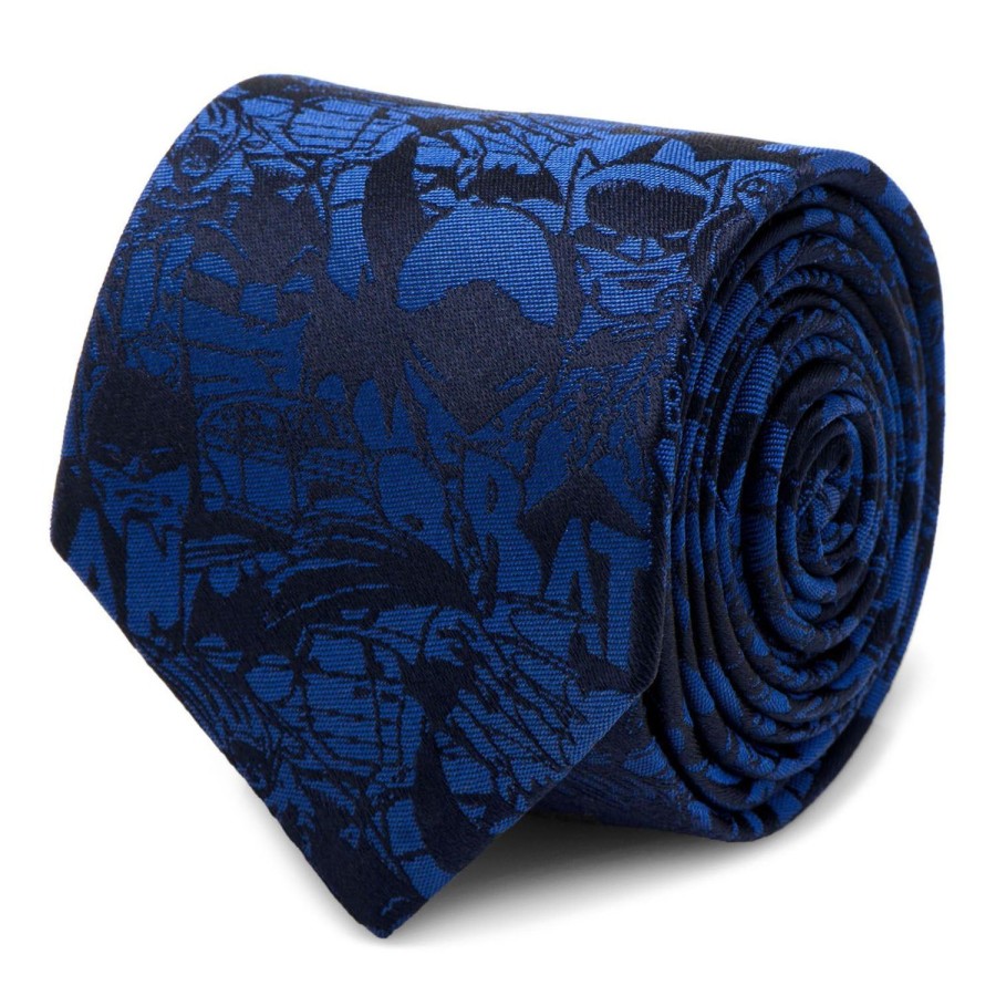 DC Comics Blue Batman Comic Tie | Dc Comics Ties