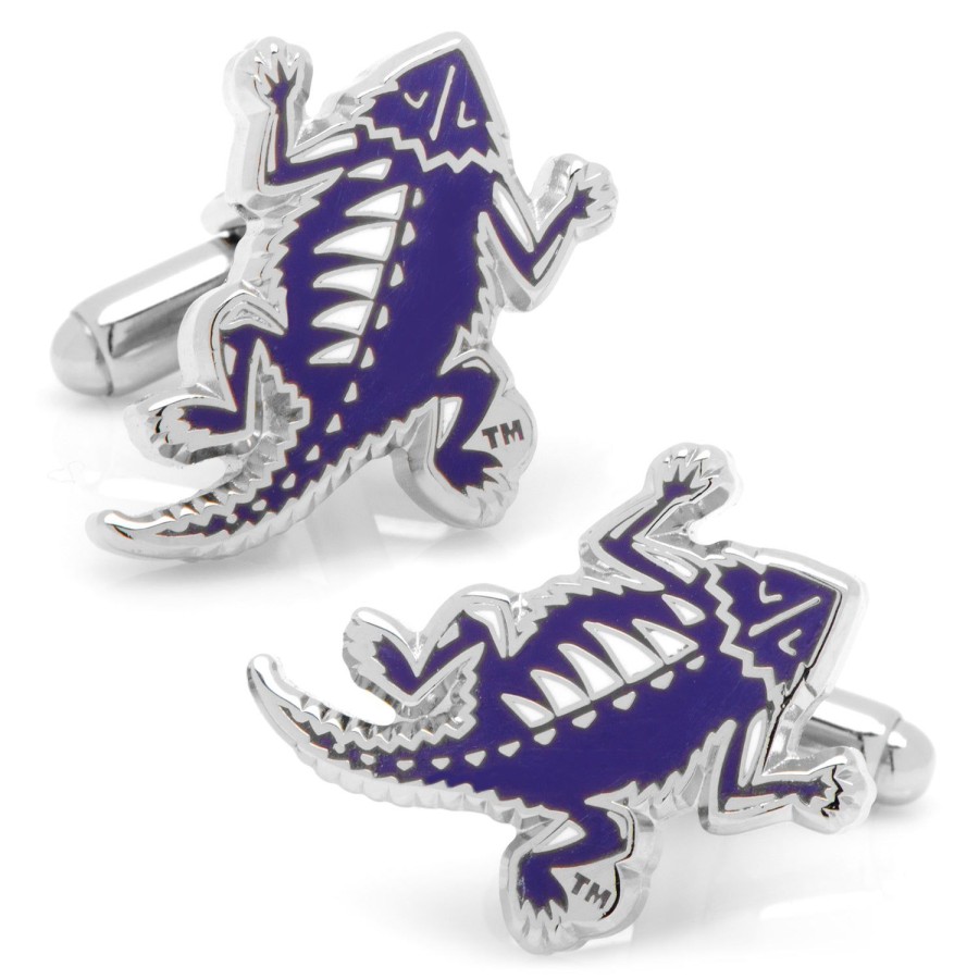 NCAA Vintage Tcu Horned Frog Cufflinks | Sports Cufflinks