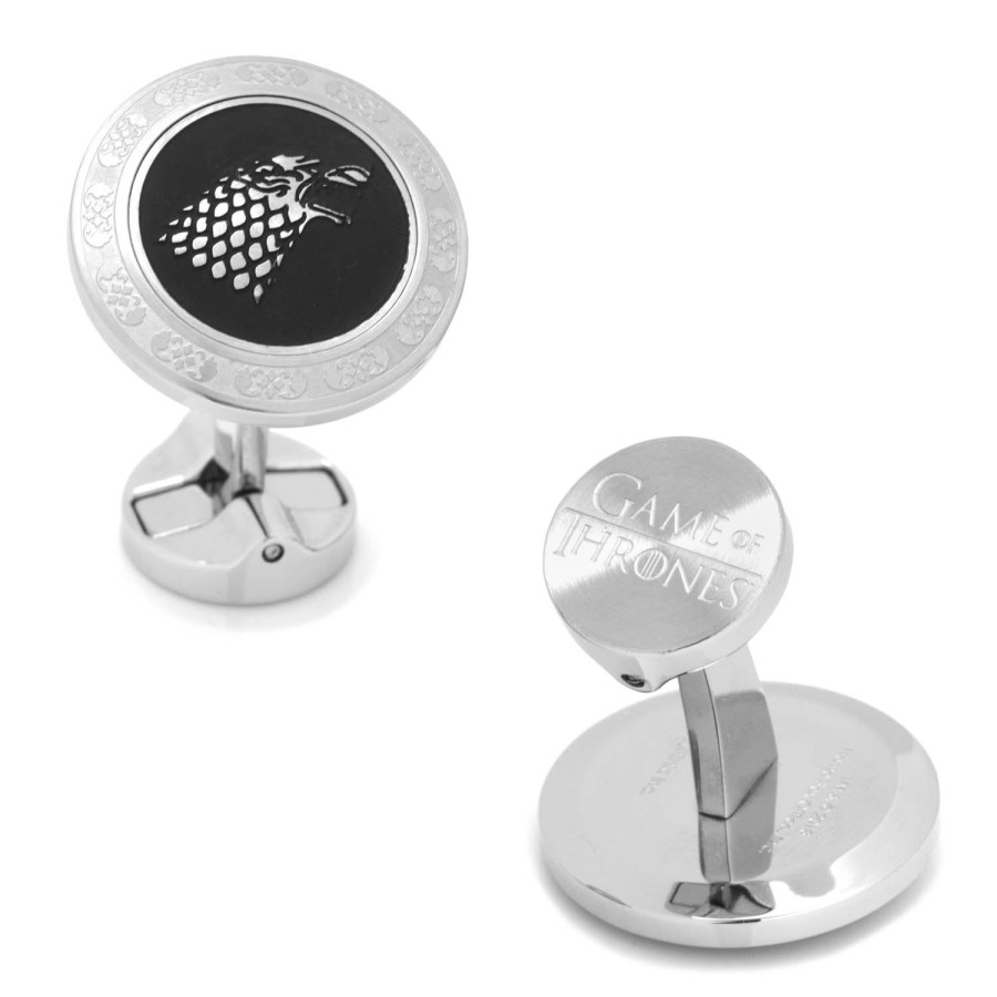 Game of Thrones Stark Filigree Stainless Steel Cufflinks | Movies & Characters Cufflinks