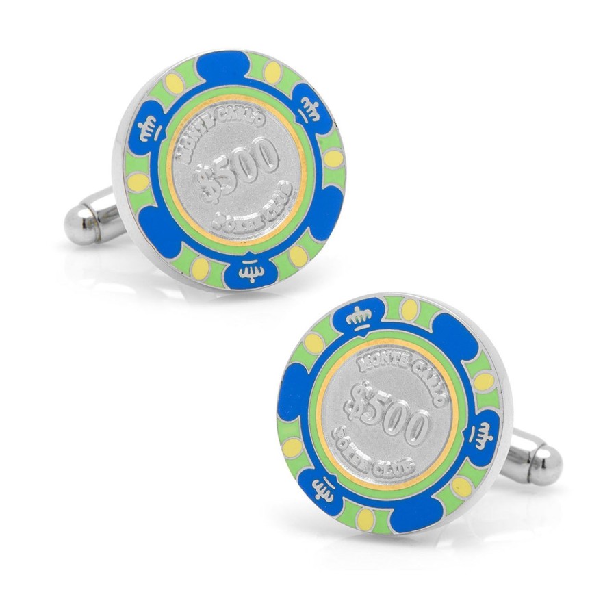 Cufflinks, Inc. Blue Poker Chip Cufflinks | Classic Cufflinks