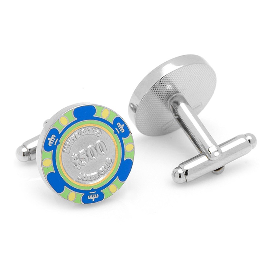 Cufflinks, Inc. Blue Poker Chip Cufflinks | Classic Cufflinks