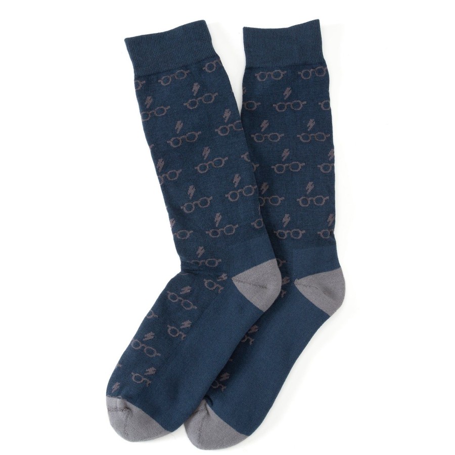 Harry Potter Harry Potter Glasses Navy Men'S Socks | Socks