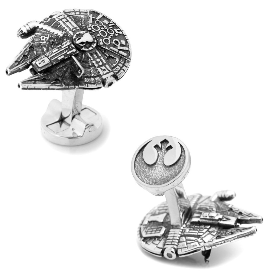 Star Wars 3D Millennium Falcon Cufflinks | Movies & Characters Cufflinks