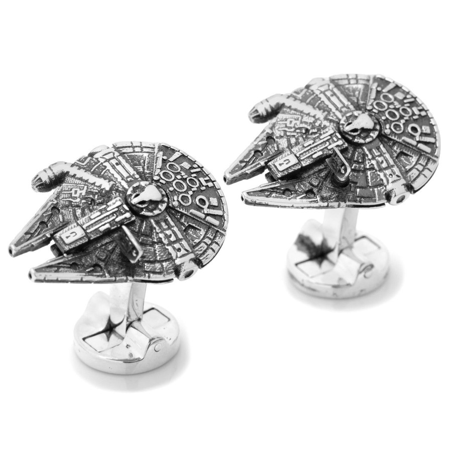 Star Wars 3D Millennium Falcon Cufflinks | Movies & Characters Cufflinks