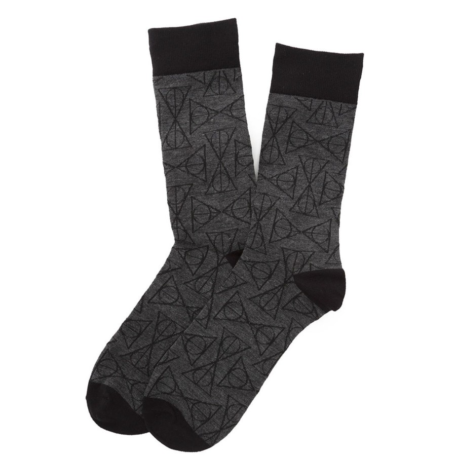 Harry Potter Deathly Hallows Black Men'S Socks | Socks