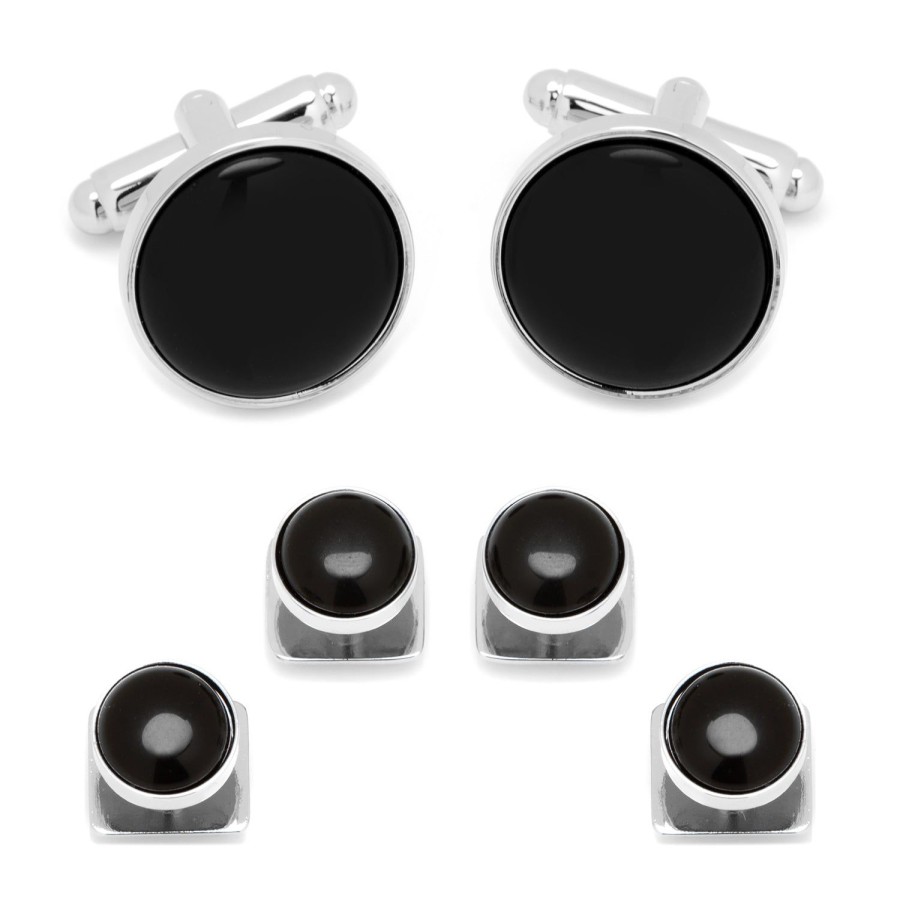 Ox and Bull Trading Co. Silver And Onyx Stud Set | Stud Sets